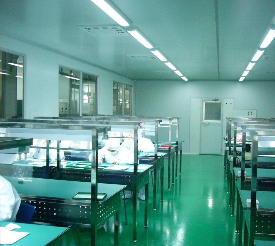 杭州口罩厂生产车间,青岛SMT无尘室净化