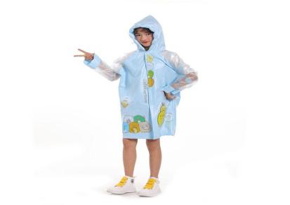 爱上雨天 934型儿童雨衣 充气帽檐背包雨衣 EVA学生雨衣批发