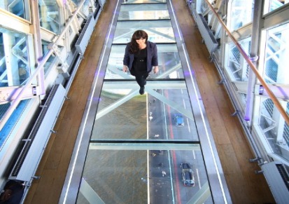北京建安玻璃栏板 防冲击防撞楼梯阳台全玻璃栏板