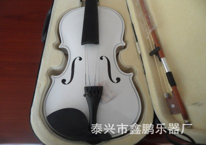 厂家直供4/4白色经典小提琴 优质热销小提琴 椴木小提琴