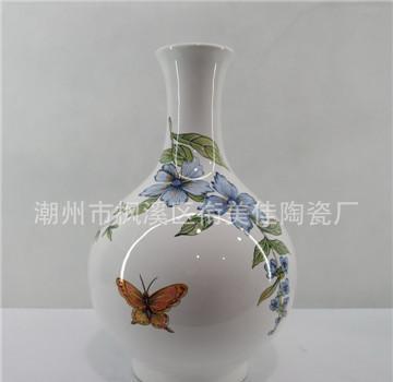 工厂直销批发中高端陶瓷工艺家居饰品手彩花瓶 欧式简约台灯10018