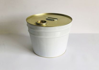 定制20L闭口桶印刷金属桶螺丝口涂白铁桶来图印刷化工桶多规格