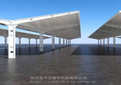 郑州顺发直销SF-MJG0028景区膜结构停车蓬款式美观
