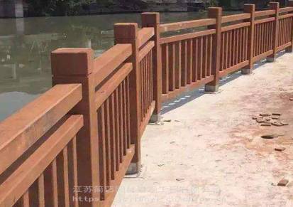 碳化木护栏防腐木栏杆实木护栏设备网格木格栅施工南京景观工程公司