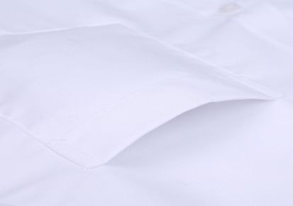 9801 棉免烫有口袋长袖衬衫系列 纯色大码商务职业装衬衫男
