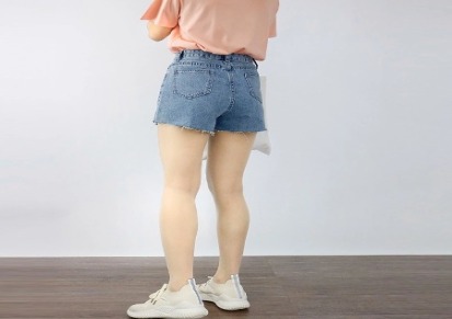 2019夏季新款韩版女装裤子高腰个性口袋阔腿潮人牛仔短裤女DK1003