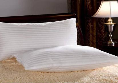 莫凡生产酒店宾馆床品 民宿交织棉白色枕芯 礼品枕头学生单人枕