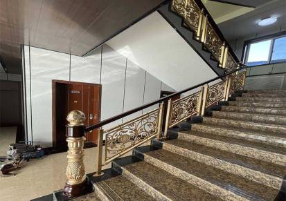新中式铜雕刻楼梯各类款式订做选一款作为家装时髦装饰