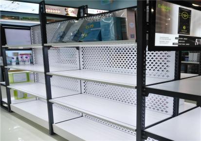 超市货架 小卖部展示架 双面多层功能置物架 便利店摆放货物用 永昆