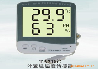 TA218C大屏幕数显温湿度计