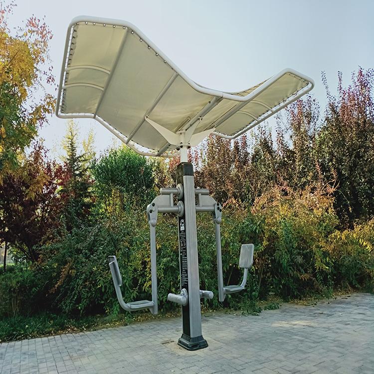 恒诚体育生产 太阳能健身器材 小区公园学校广场带显示屏