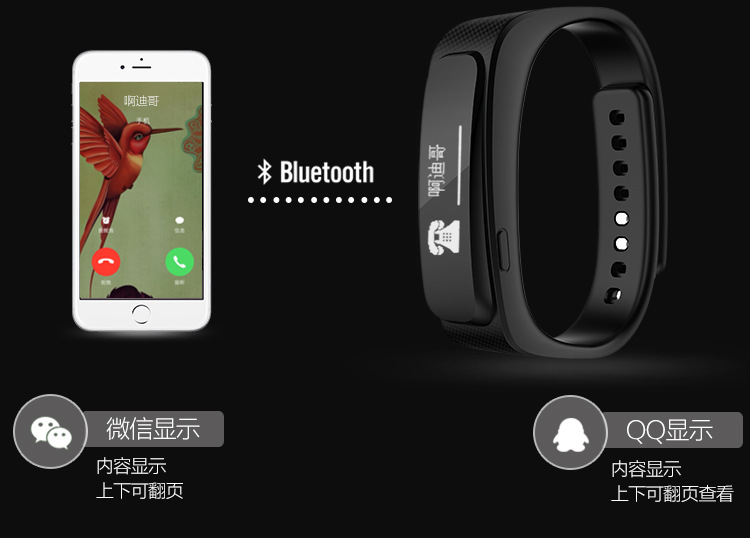 上海体库-乐肯智能通话手环详图