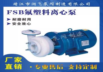 氟塑料离心泵 - FSB氟塑料离心泵-耐腐蚀泵 -润飞泵业 厂家直销