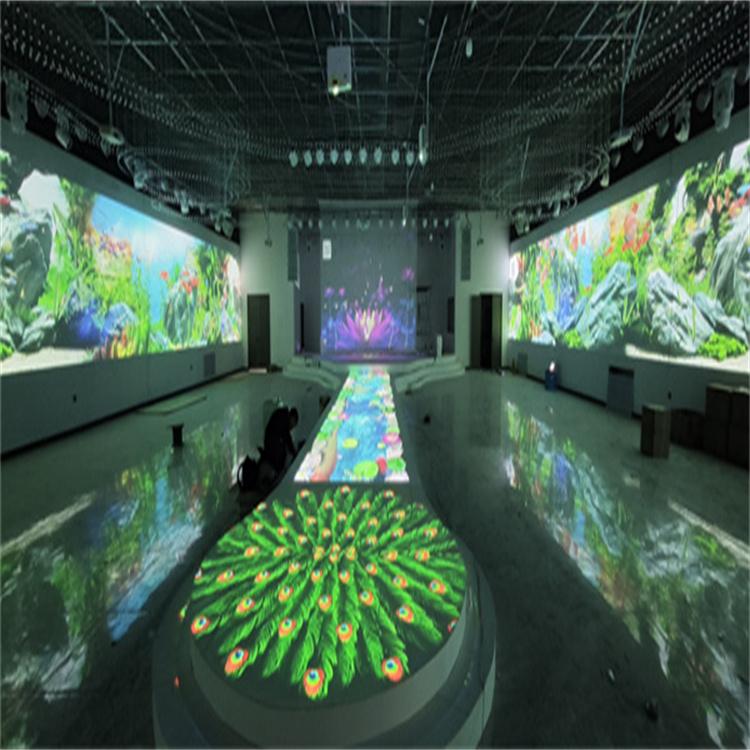 未来视觉5D全息餐厅科技感十足互动投影地面墙面量身定制