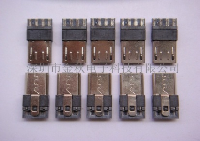 micro 5p3.0超薄单排模顶连接器插头