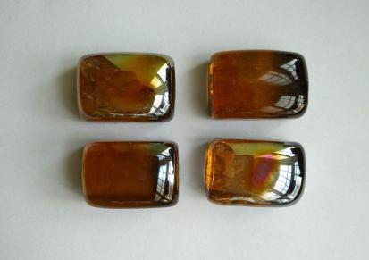 仙明公司 高温壁炉玻璃珠 方块彩色玻璃石生产型号齐全