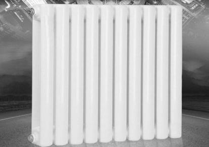 焕春 钢二柱散热器 集中供热壁挂式6030双柱圆头暖气片