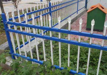 锌钢护栏镀锌钢管两横栏围栏小区防护围墙