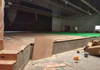 昊康体育木地板厂家 舞台场地运动木地板
