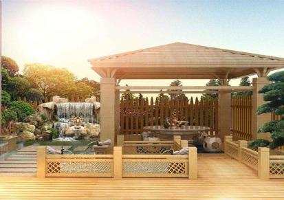 四川木屋搭建 紫罗兰 露台花园装修设计