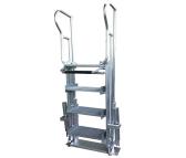 华鑫 HX-8511不锈钢鹤管活动梯 可手扶安全稳定 取货梯定制