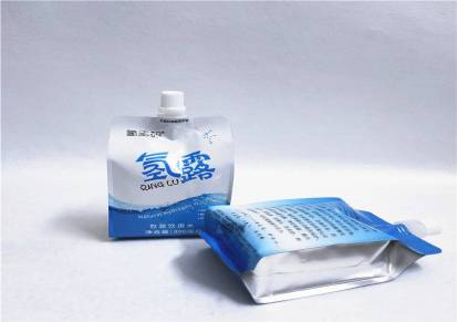 供应活素水铝箔吸嘴包装袋300ML富氢水加厚自立袋食品级饮用水吸嘴袋
