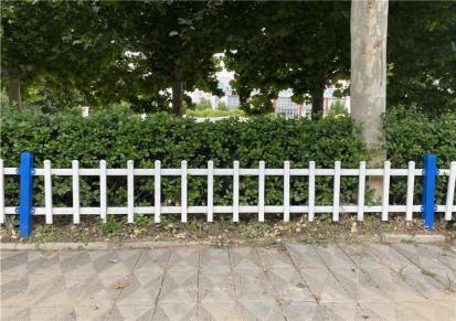 PVC护栏 塑钢草坪围栏 墨绿色绿化带栅栏 泽航定制
