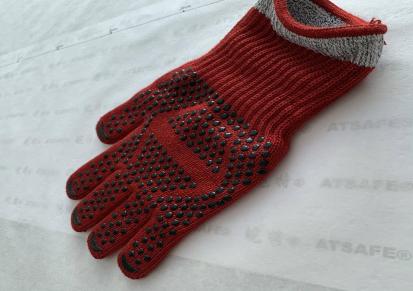 微渐特种防护手套Q068 外层耐高温内层防割多功能安全工作手套