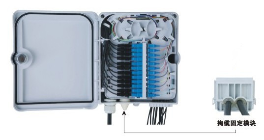 厂家直销FTTH 12芯PC合金光纤分线箱