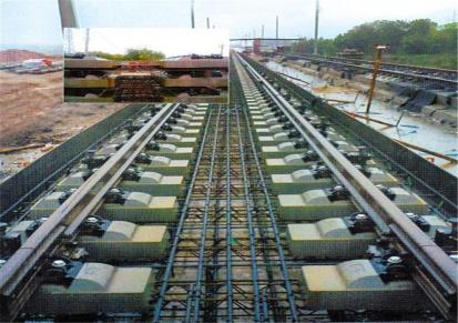 时光机械 煤矿车轨混凝土轨枕 双块式环流线配套设备 高强度钢材
