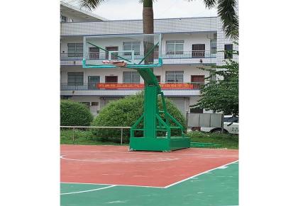 广西篮球架厂家大箱小箱 供应工地篮球架 包上门安装 地坪漆篮球场硅PU施工等