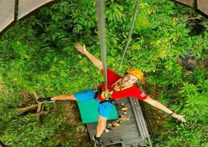 景区亲子探险攀爬攀岩 景区网红丛林穿越 瀚宇游乐项目造价