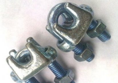 金商紧固件 钢丝绳卡头安装方法钢丝绳夹头规范