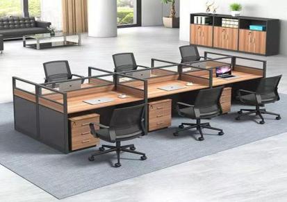 实木新潮钢架办公桌报价 中辉办公桌办公椅 质量好价格优
