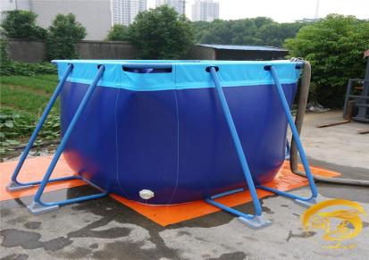 PVC鱼池定制 支架水池厂家 润龙专业生产