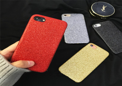 气质闪粉复古红圣诞原创意苹果7手机壳 iphone6 plus软壳保护套