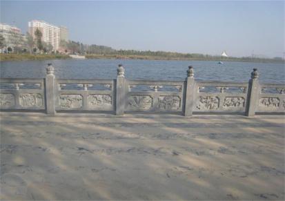 河堤桥头石栏杆 公园景区石栏杆石雕 旭磊石材品质保证