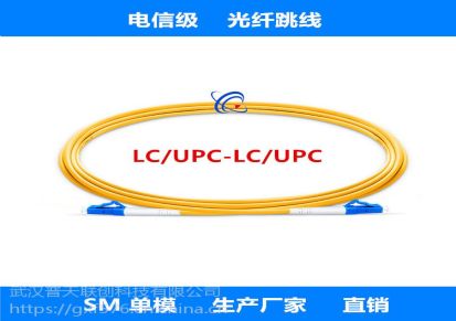 尾纤光纤跳线单芯单模LC/UPC-LC/UPC生产厂家3米电信级光纤线