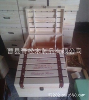 六支装红酒木盒订做加工，库存现货六支装红酒木盒大量销售