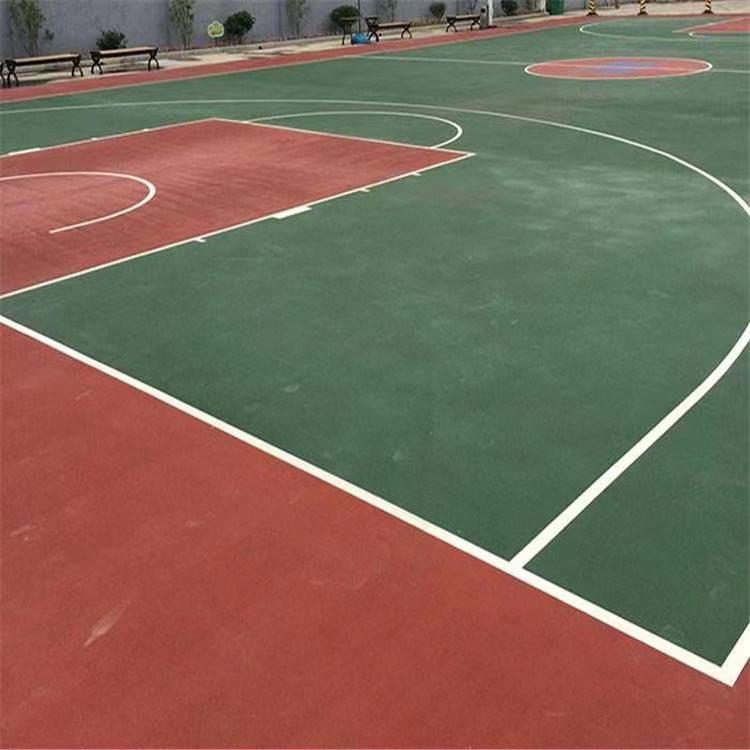 仁辉体育 硅PU乒乓球场 简易等施工程序降低施工技术要求减少施工成本