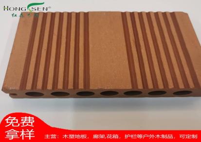 红森 成都实心木塑地板 135MM*20MM 厂家供应