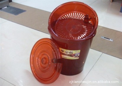 厚实塑料桶茶渣桶 茶桶 排水桶 茶水桶 带盖可接管