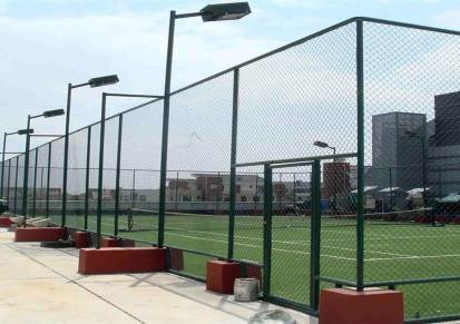 厂家定做体育围网 浸塑 绿色 学校 操场 隔离 PVC勾花网