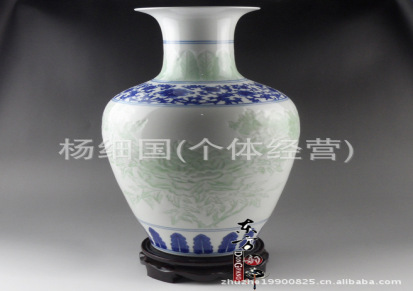 陶瓷花瓶青瓷隐青花瓶雕刻龙泉青瓷150件花瓶全手工制作青牡丹