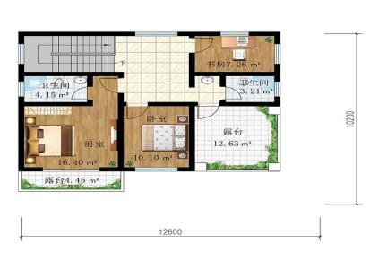 DC0515农村三层简约实用型自建房小别墅设计图纸-别墅外观图片-鼎川建筑