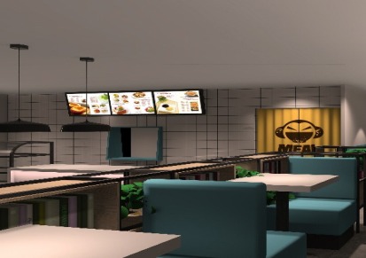 快餐店设计-城市快餐店餐饮全案设计-品深餐饮设计