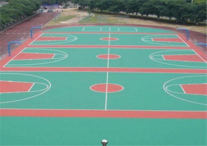 柏禾体育 重庆体育场塑胶地面 篮球场塑胶地面 硅PU球场建设厂家