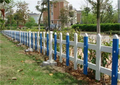 pvc草坪护栏 花池花园围栏栅栏 室外塑钢塑料户外园林绿化隔离栏杆
