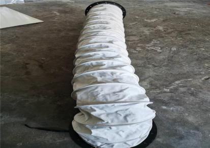 沧州博峻机床 水泥散装伸缩布袋 耐磨防水环保帆布伸缩布袋生产厂