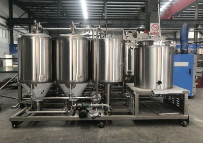 济宁原浆啤酒设备厂家 鲜啤酒设备 糖化系统三合一